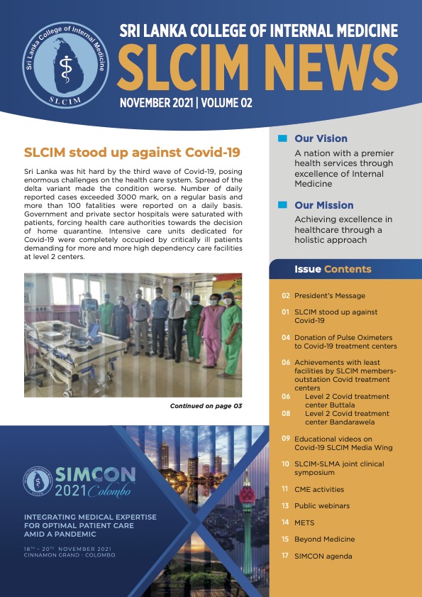 SLCIM News Letter – November 2021