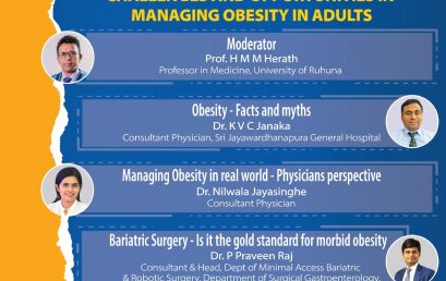 Challenges and Opportunities in Managing Obesity in Adults : Zoom webinar on 4th April 2021, at 7 PM