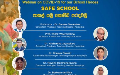 Webinar on COVID-19 for Our School Heroes