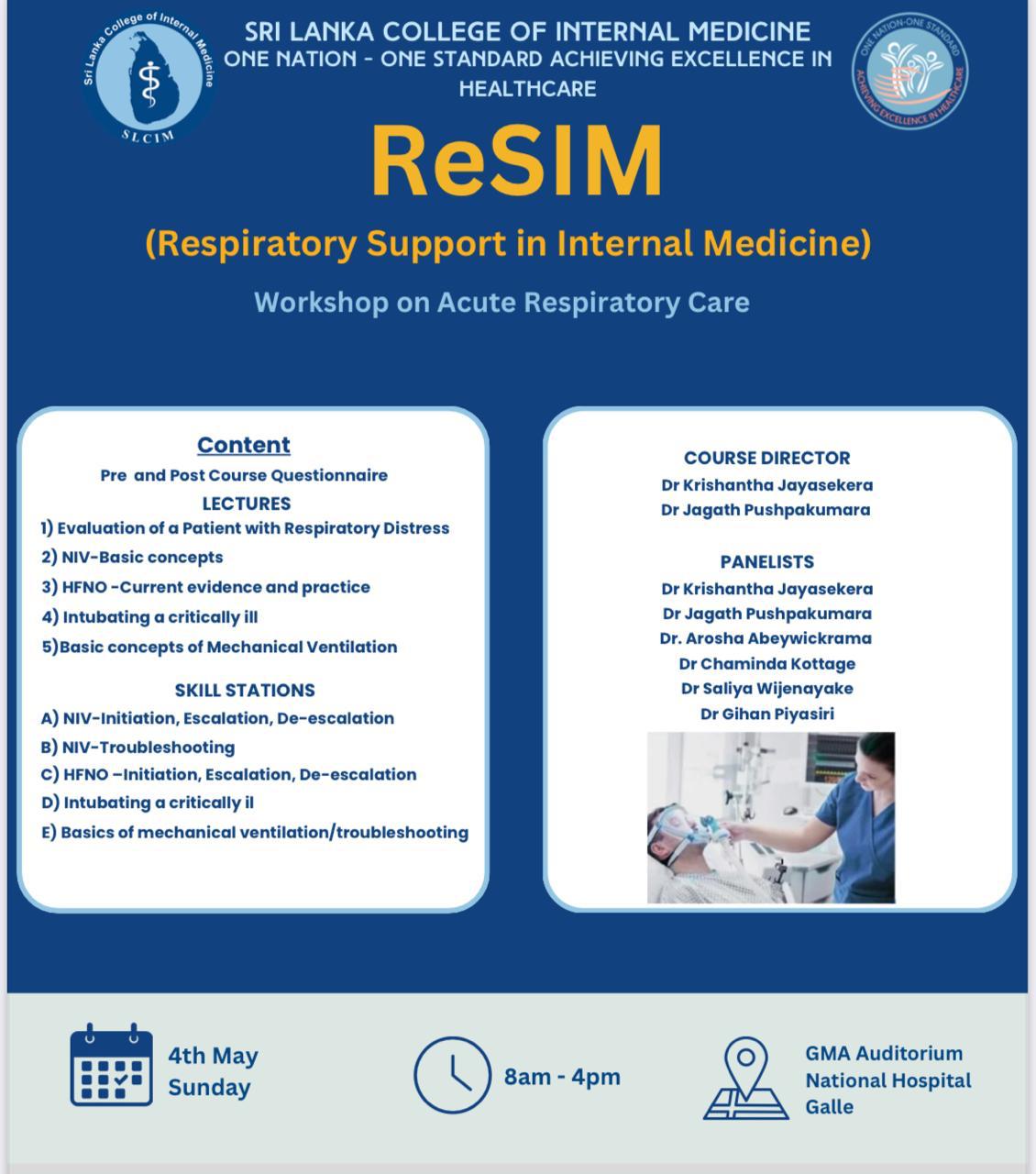 The fifth ‘Respiratory Support in Internal Medicine’ (ReSIM) workshop on Acute Respiratory Care The fifth ‘Respiratory Support in Internal Medicine’ (ReSIM) workshop on Acute Respiratory Care