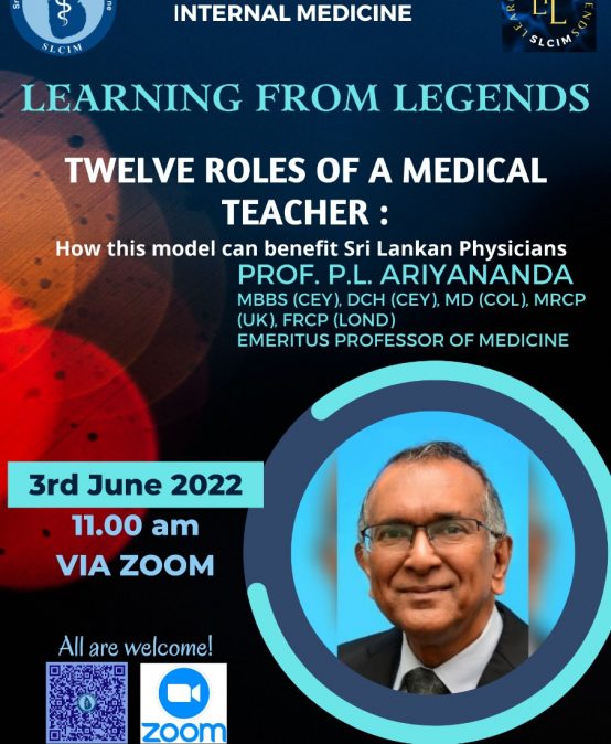 SLCIM Learning From Legends-June by Prof. P. L. Ariyananda