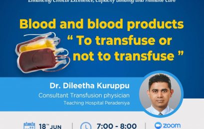 Blood and blood products “To transfuse or not to transfuse”