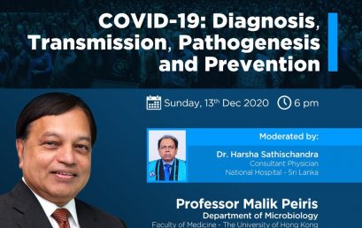 COVID-19: Diagnosis Transmission, Pathogenesis and Prevention